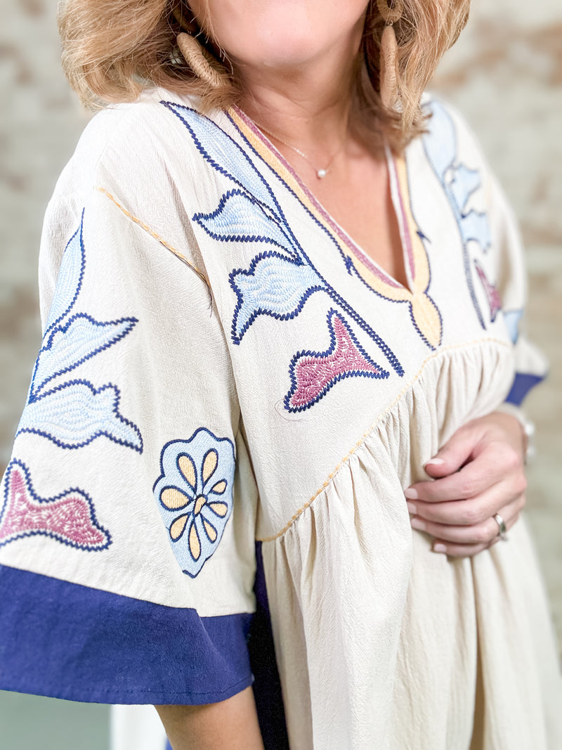 Gail Embroidered Dress