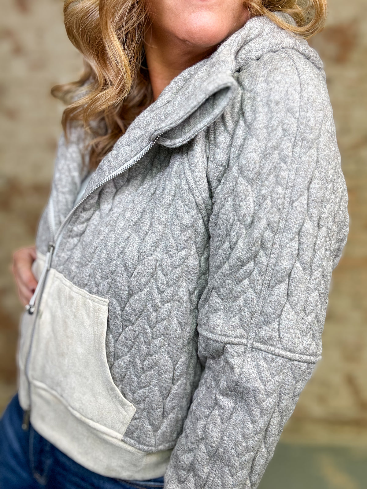 THML Ezra Hooded Zip Front Jacket