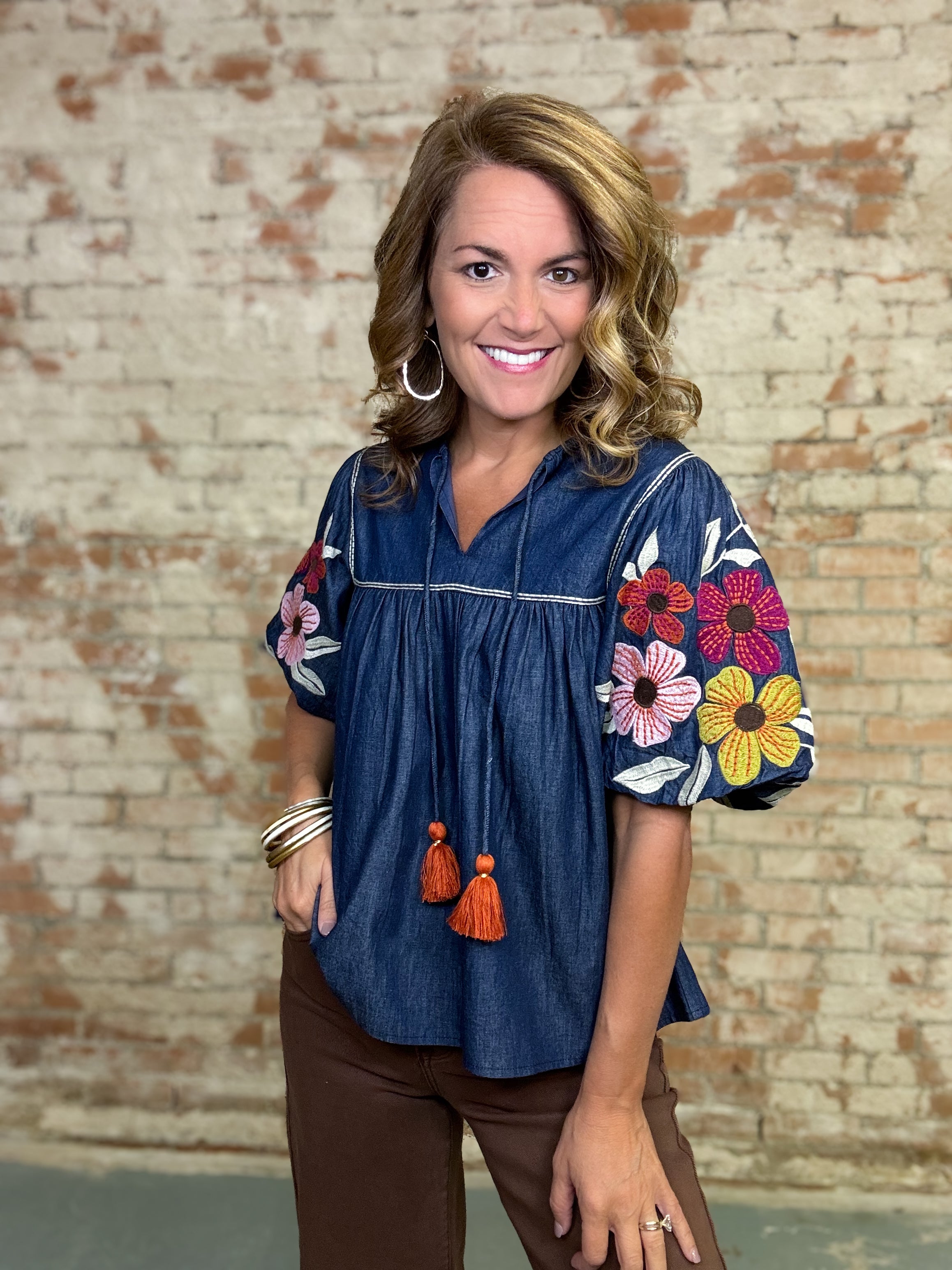 THML Sullivan Denim Top