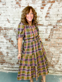 THML Pheobe Plaid Dress