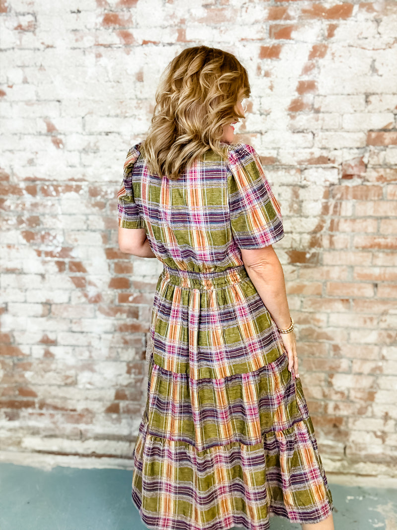 THML Pheobe Plaid Dress