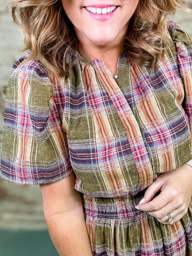 THML Pheobe Plaid Dress