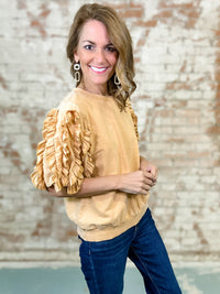 Boyce Ruffled Sleeve Top