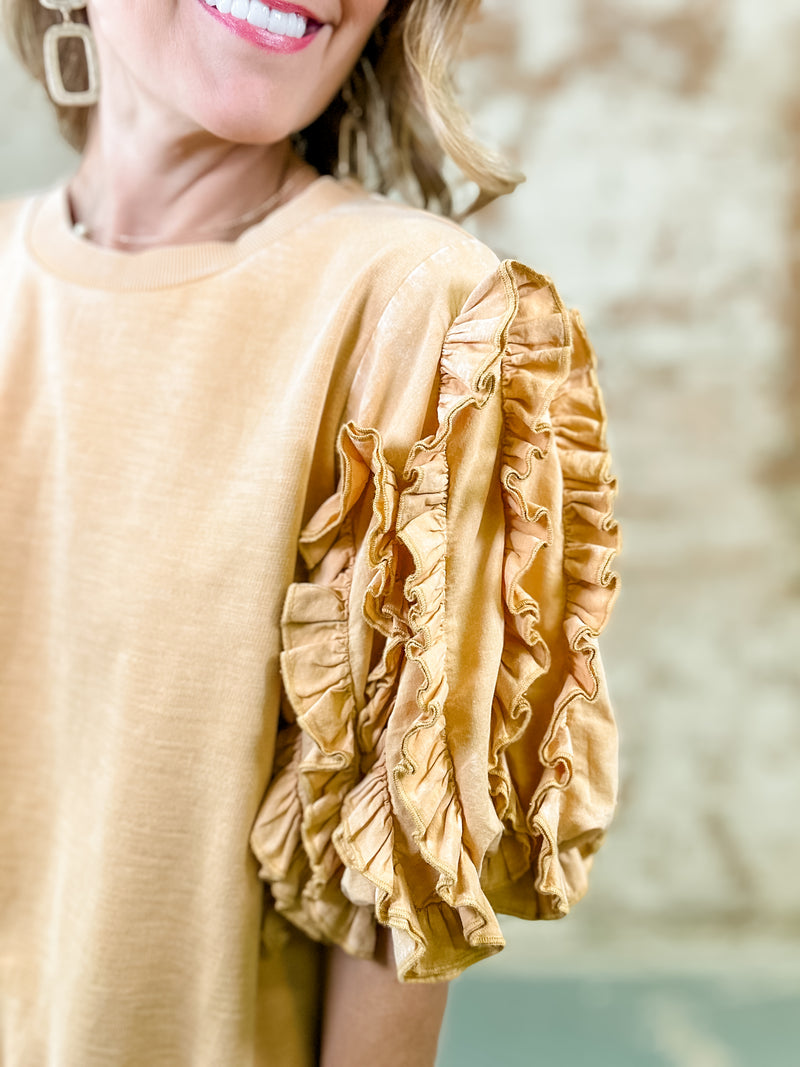 Boyce Ruffled Sleeve Top