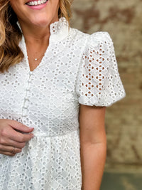 Imelda Eyelet Top