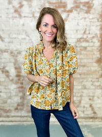 Maddox Button Down Top
