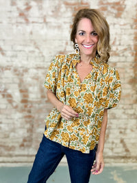 Maddox Button Down Top