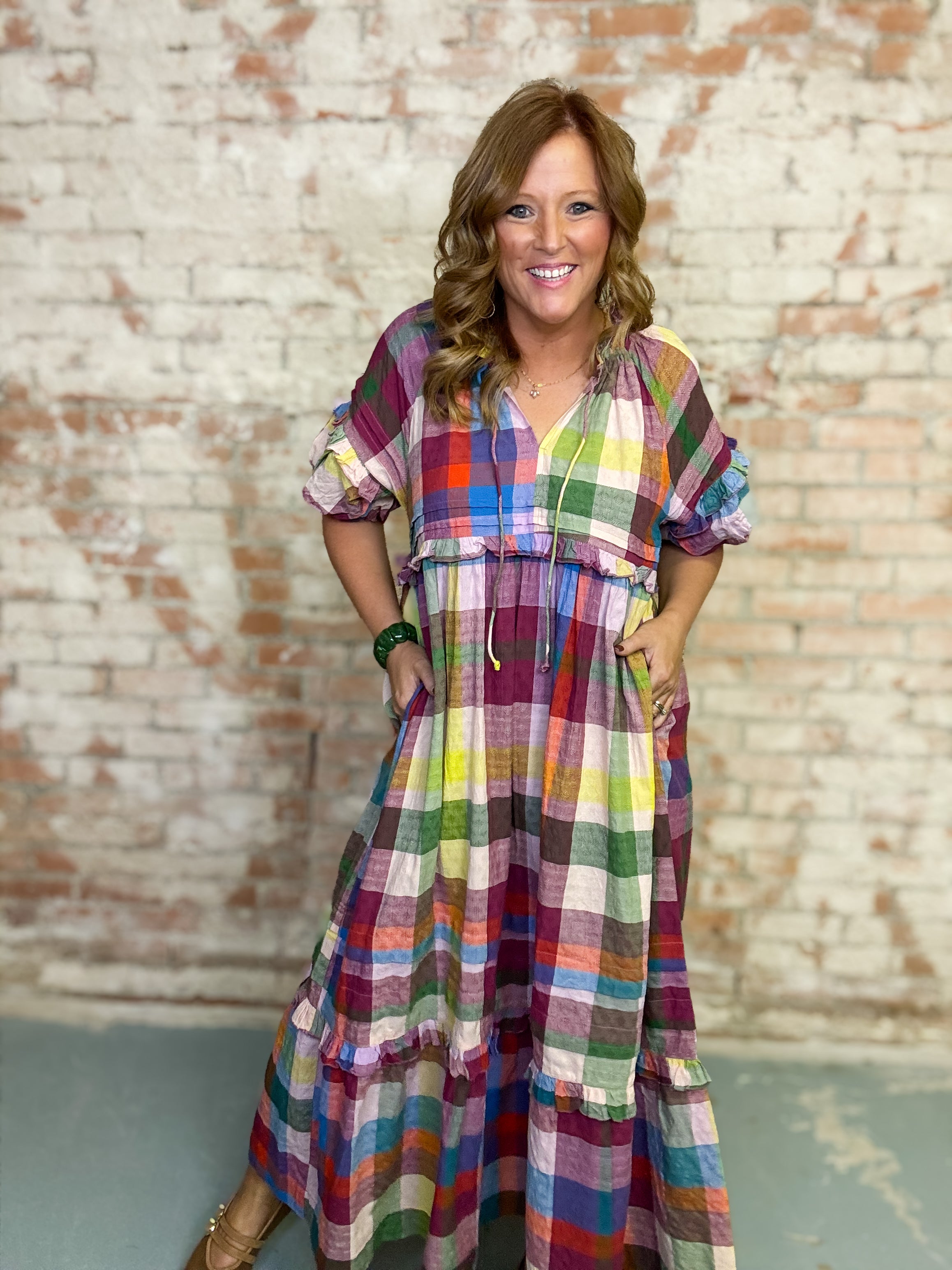 Charlotte Plaid Dress | Sunshine Tienda