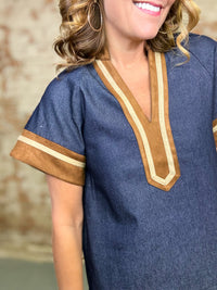 THML Cassie Denim Top