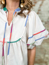 Arianna Colorblock Trim Top