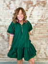 Sherry Solid Puff Sleeve Dress