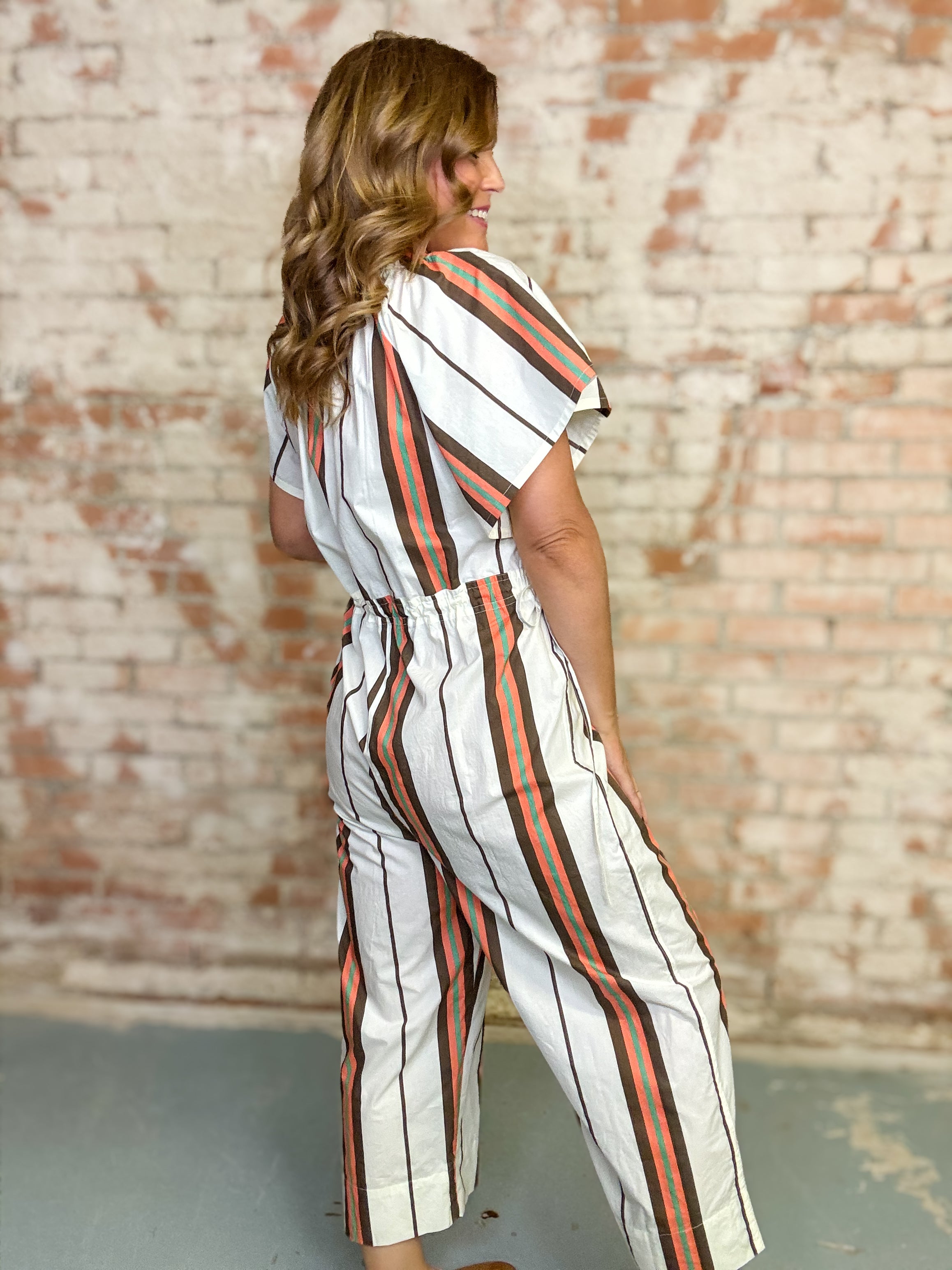 Margot Stripe Jumpsuit | Sunshine Tienda