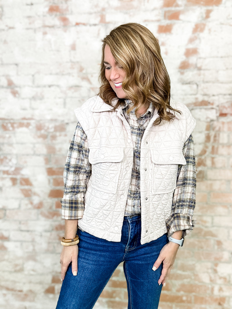 Colfax Quilted Button Down Vest