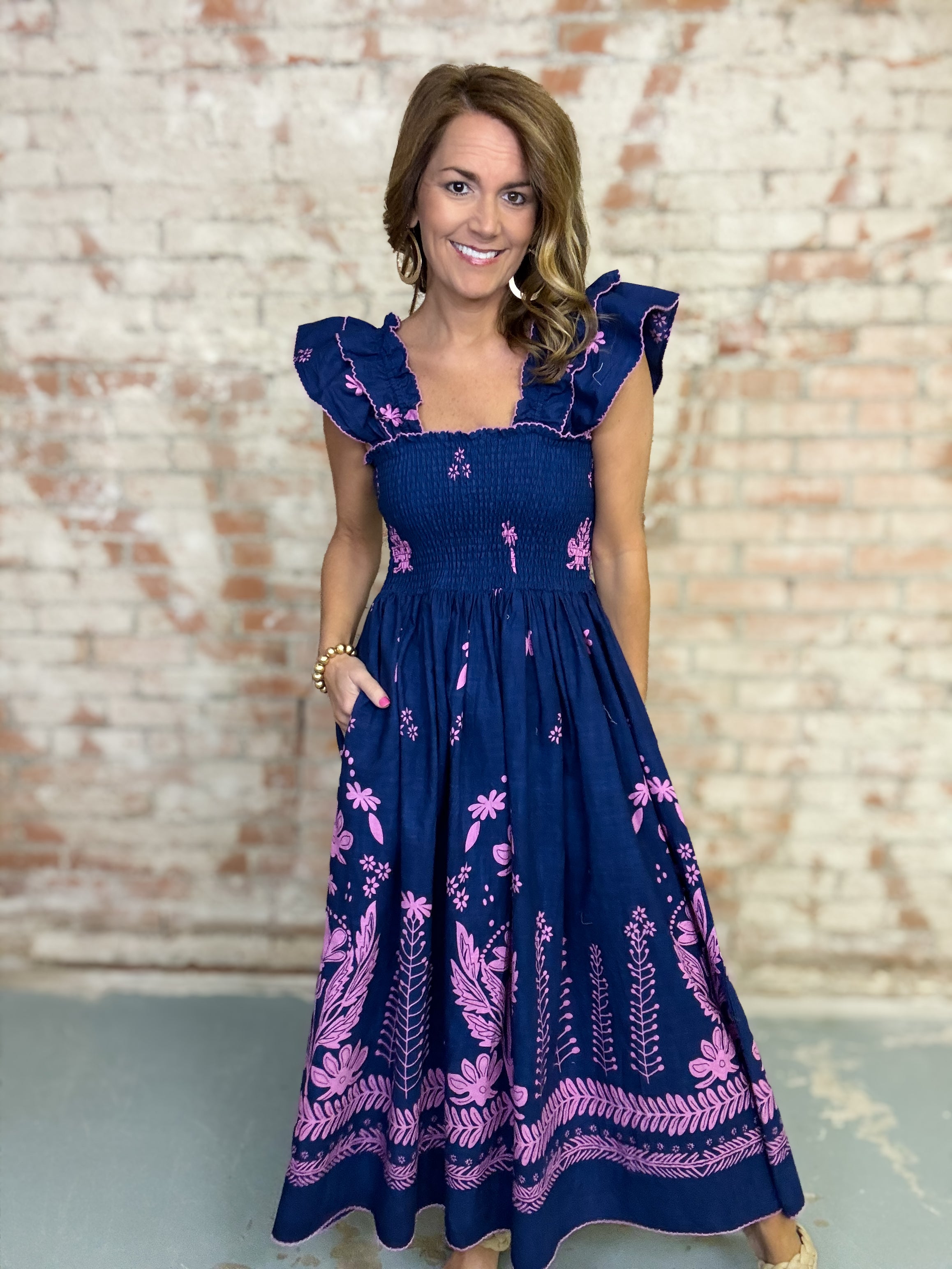 Uncle Frank Shelbie Midi Dress