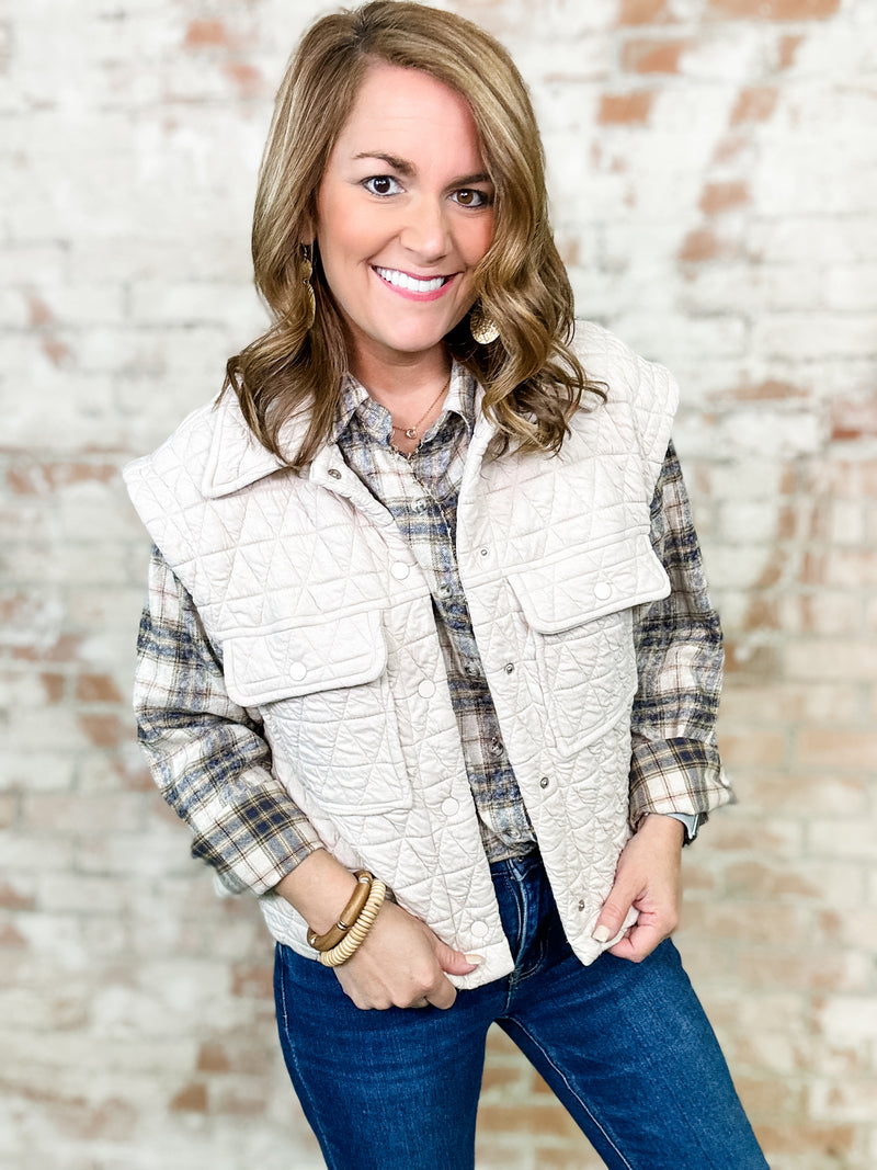 Colfax Quilted Button Down Vest