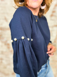 Webster Pearl Embellished Top