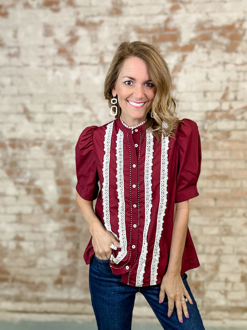 Corrington Pleated Top