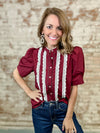 Corrington Pleated Top