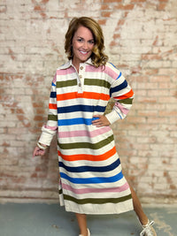 Confetti Stripe Juno Dress | Sunshine Tienda