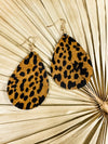 Maisy Cheetah Print Teardrop Earrings