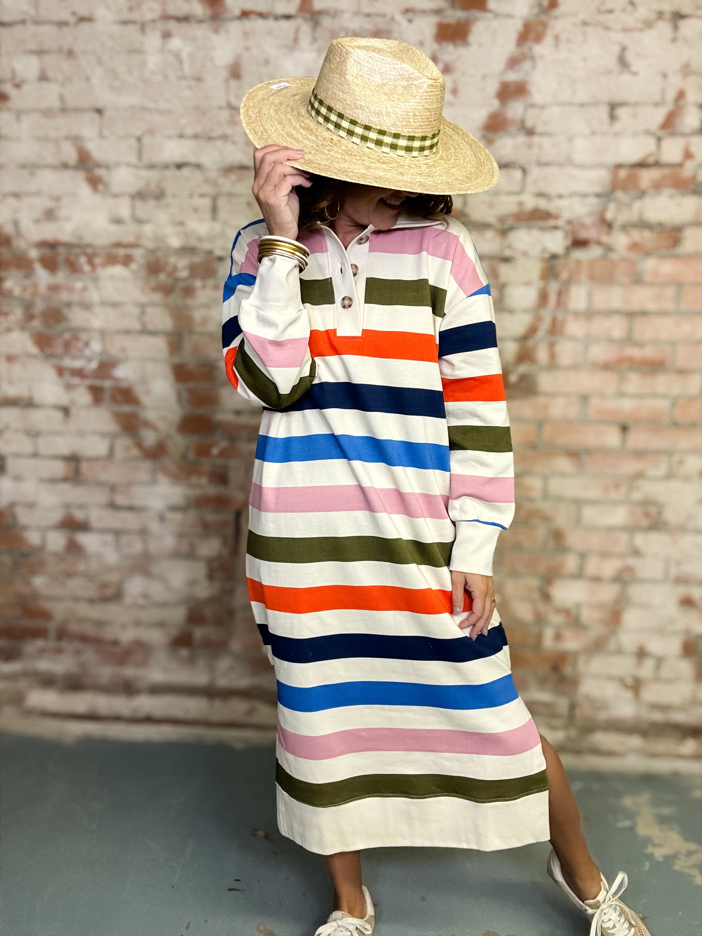 Painted Gingham Palm Hat | Sunshine Tienda
