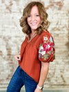 THML Leah Embroired Top