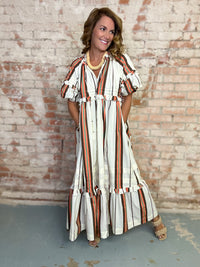 Vintage Stripe Charlotte Dress | Sunshine Tienda