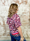 THML Dorinda Geometric Print Top