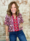 THML Dorinda Geometric Print Top