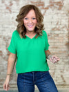 Iris Solid V-Neck Top