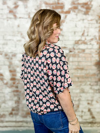 Danica Flower Print Top