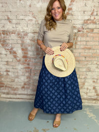 Denim Eyelet Colette Skirt | Sunshine Tienda