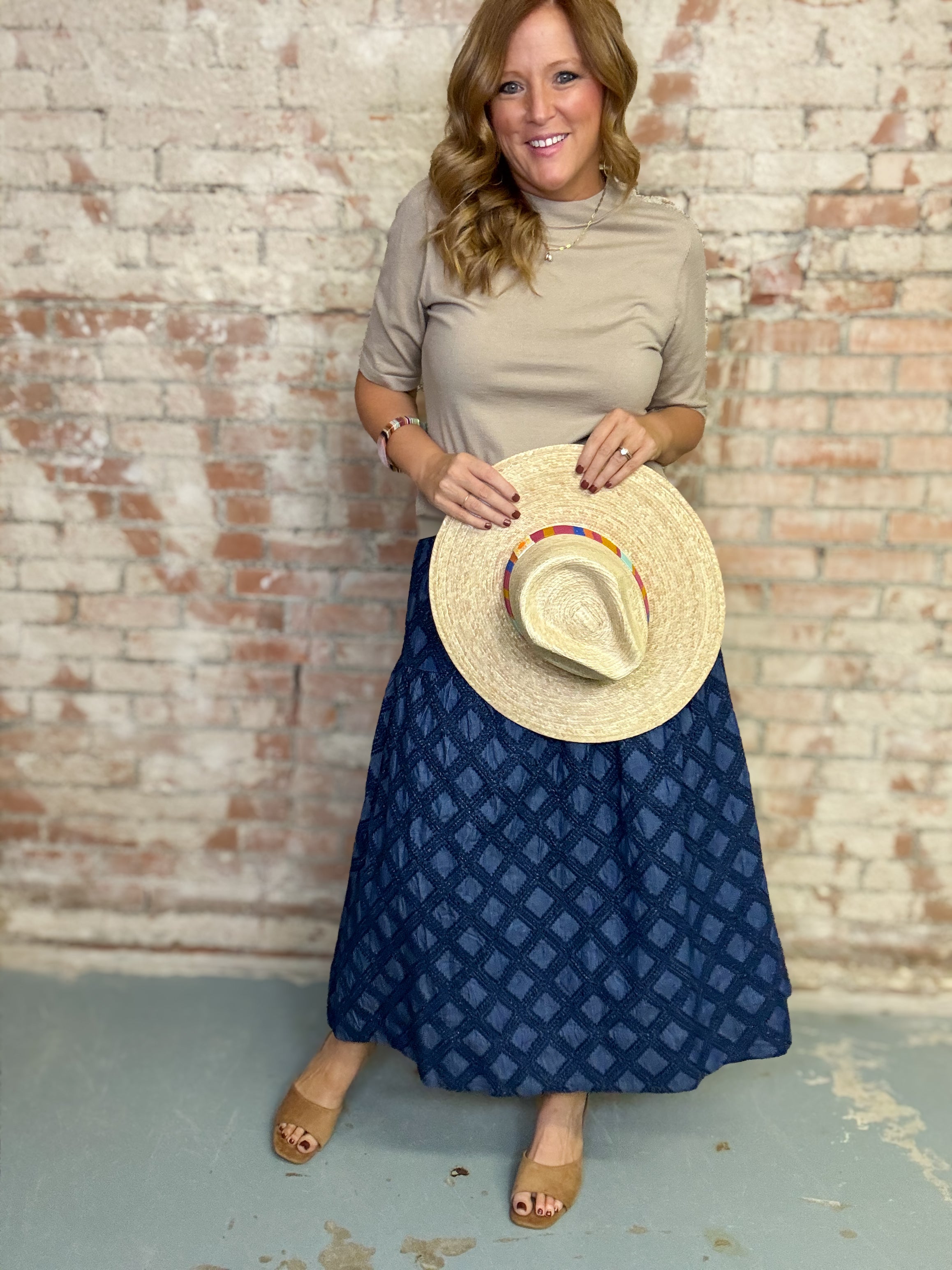 Denim Eyelet Colette Skirt | Sunshine Tienda