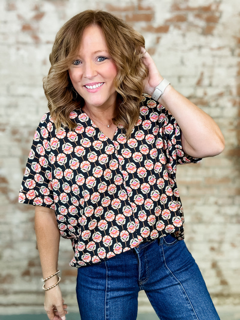 Danica Flower Print Top