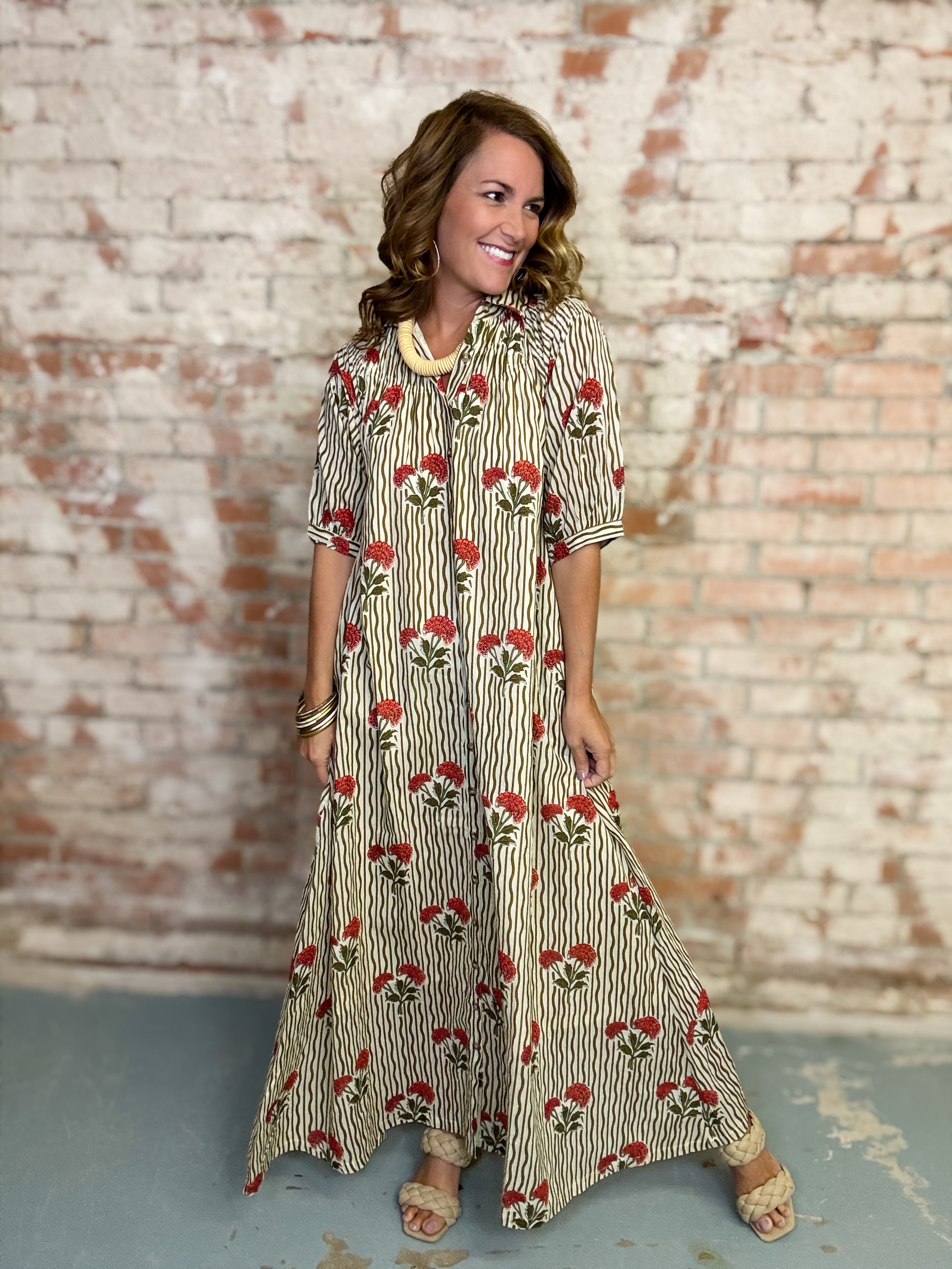 Wavy Stripe Oasis Dress | Sunshine Tienda