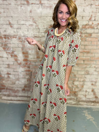 Wavy Stripe Oasis Dress | Sunshine Tienda
