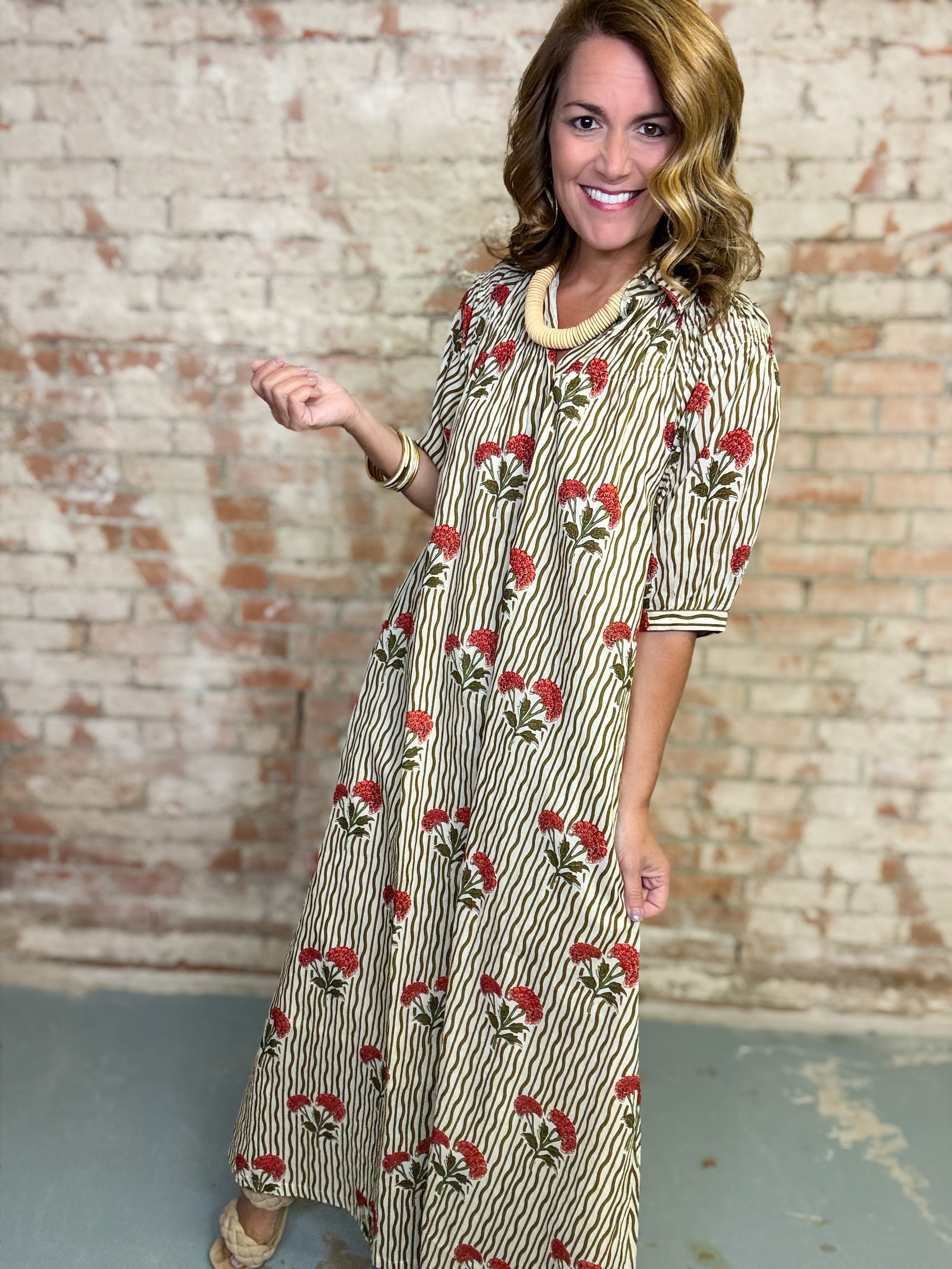 Wavy Stripe Oasis Dress | Sunshine Tienda