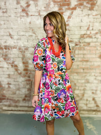 Rendal Floral Babydoll Dress