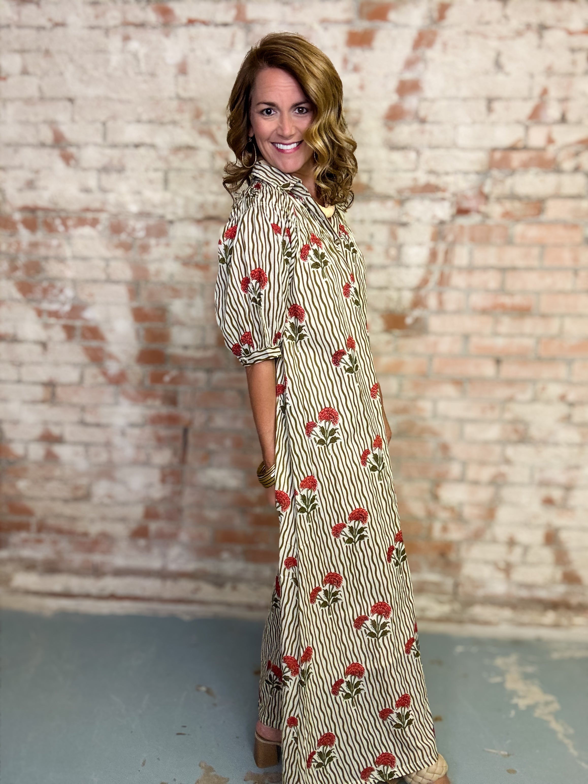 Wavy Stripe Oasis Dress | Sunshine Tienda