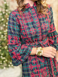 Uncle Frank Sugarplum Plaid Dress
