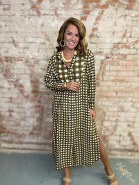 Painted Gingham Hadley Dress | Sunshine Tienda