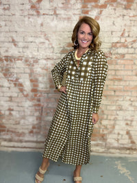 Painted Gingham Hadley Dress | Sunshine Tienda