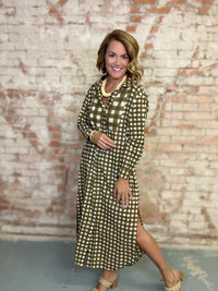Painted Gingham Hadley Dress | Sunshine Tienda