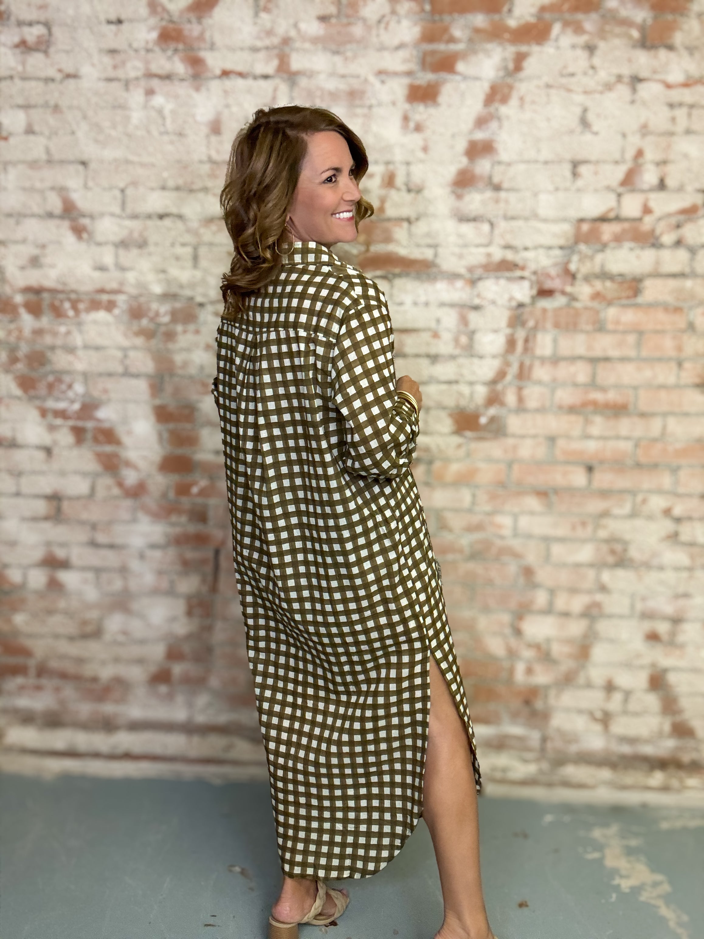 Painted Gingham Hadley Dress | Sunshine Tienda