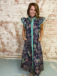 Tanya Botanical Midi Dress