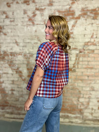 Frances Gingham Top | Sunshine Tienda