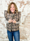 THML Oaklyn Plaid Puffer Vest