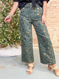 Ivy Velvet Jacquard Pants