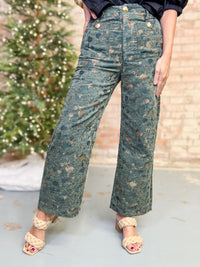 Ivy Velvet Jacquard Pants