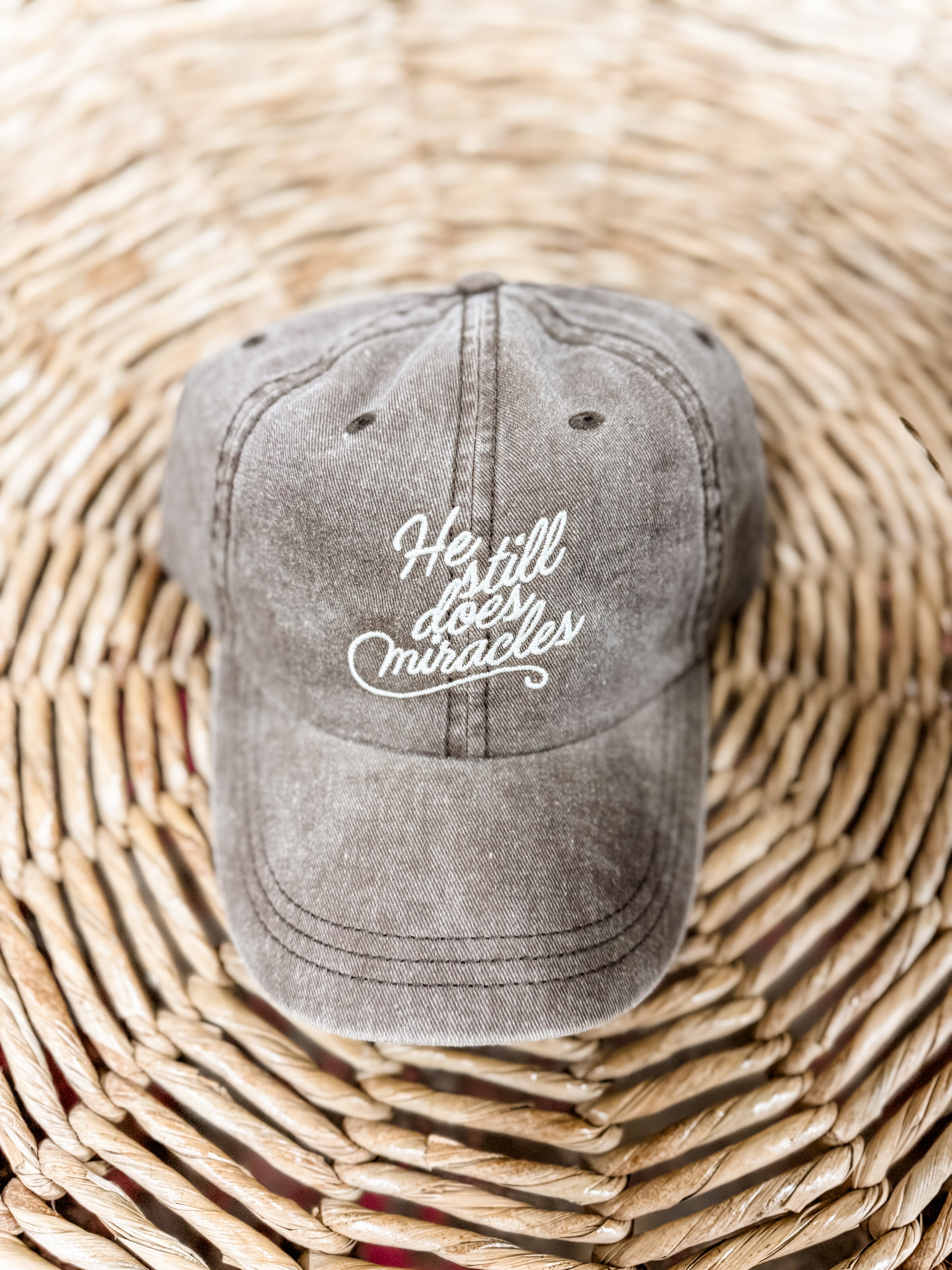 Brown He Still Does Miracles Twill Cap